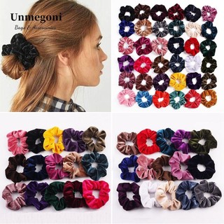 Unmegoni Dây buộc tóc cỡ lớn phong cách vintage tùy chọn màu sắc dành cho nữ