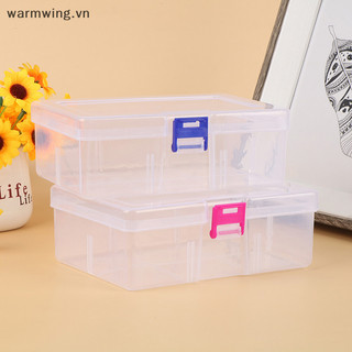 Warmwing Transparent Component Screw Storage Box Jewelry Display Practical Tool Box Plastic Container Box Tool Case Screw Sewing Box Electronic Components Hardware Tools Box VN