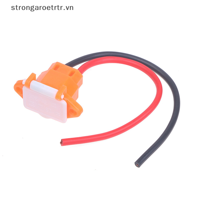 Ổ Cắm Sạc Ba Chiều Có Dây Cáp 12AWG Cho Xe Đạp Điện 36V 48V