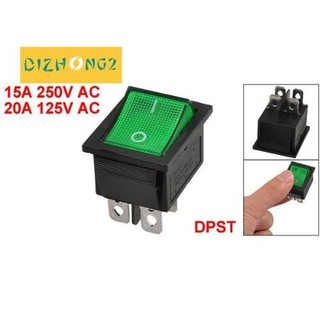 Công tắc bật / tắt kcd4 dpst on-off 4 pin 15a / 20a ac 250v / 125v