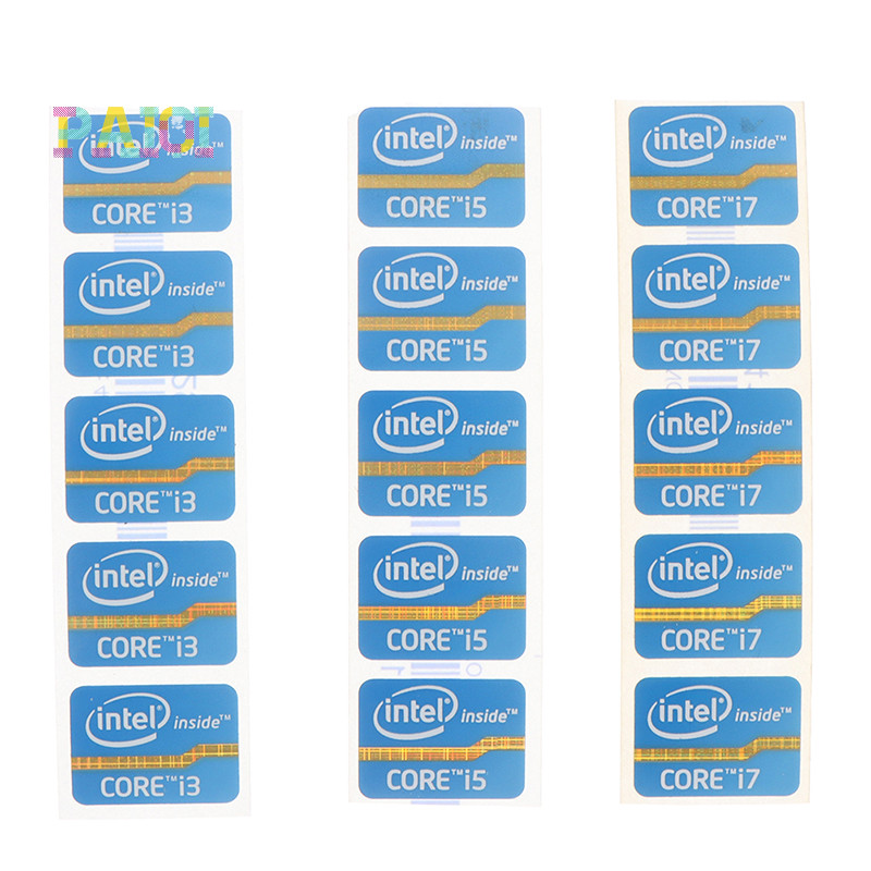 Sticker Logo Dán Laptop Intel Core i3 i5 i7 Mới