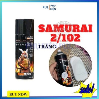 Sơn samurai màu trắng 102 làm mới đẹp xe bám tốt chống gỉ sét hàng chính hãng