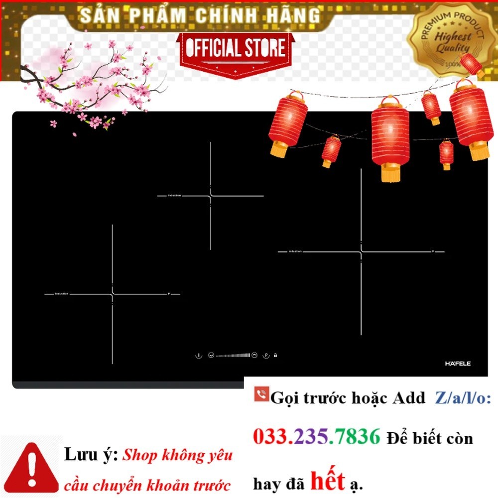 Bếp từ 3 vùng nấu Hafele HC-I773D 536.01.905 <NEw<