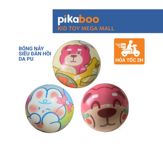 Đồ chơi bóng nẩy siêu đàn hồi bằng da PU Pikaboo, chơi xả stress, độ nảy rất tốt, chất liệu đã được kiểm định an toàn