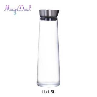 Bình thủy tinh MagiDeal Bình nước thủy tinh Dung tích lớn Bình nước lạnh Bình nước nóng lạnh cho tủ lạnh nóng
