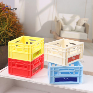 1: 12 Nhà búp bê Giỏ thu nhỏ Giỏ đựng đồ uống Giỏ đựng bia / Giỏ Cofee Mô hình trang trí nhà bếp Đồ chơi Phụ kiện nhà búp bê mới