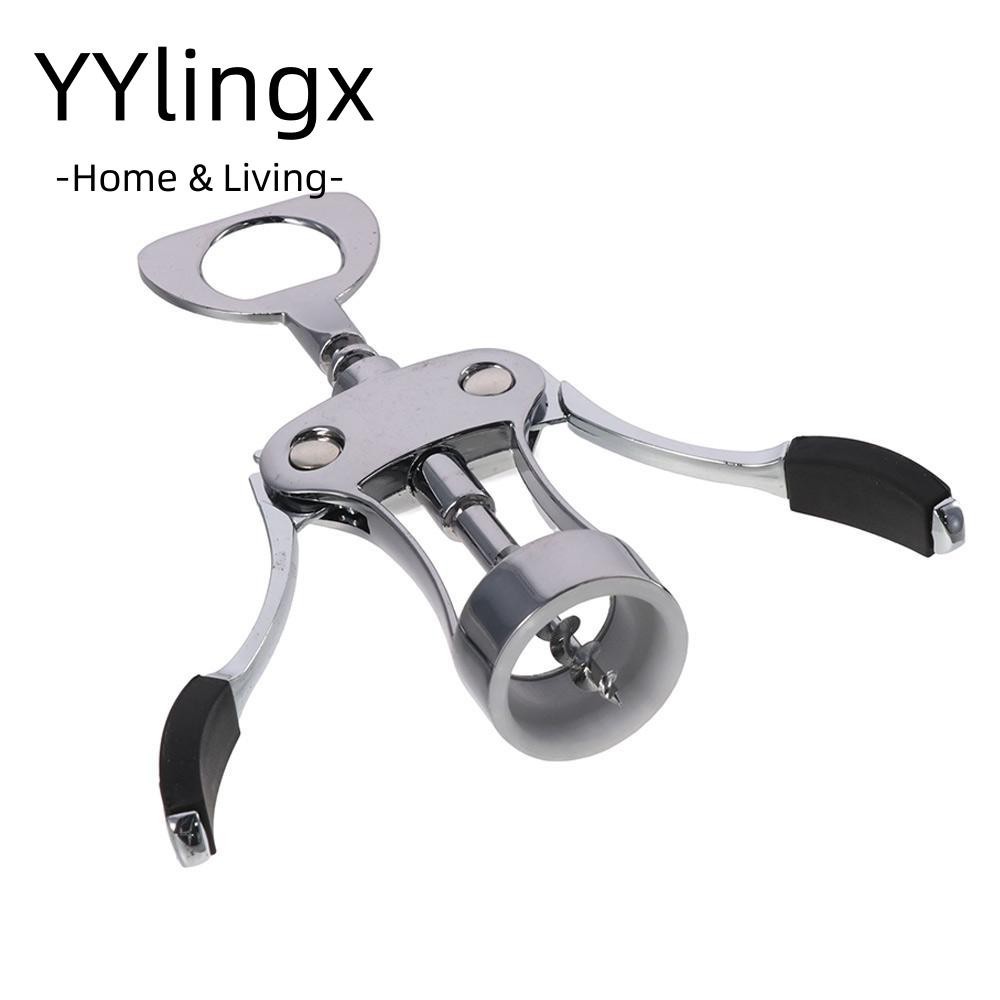 YYlingx Dụng cụ mở rượu vang, Bạc 2.28 X 1.57 X 7.55 Dụng cụ mở chai rượu vang, CƠ GEAR Hợp kim kẽm Cánh cao cấp Dụng cụ mở chai rượu bia