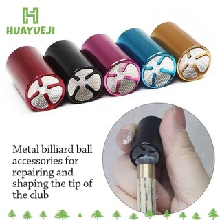 Huayueji Pool Cue Tip Corrector, Sửa chữa hiệu quả 2 trong 1 Cue Tip Shaper, Công cụ sửa chữa nhôm đa chức năng Snooker Pool Cue Shaper