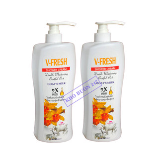Sữa tắm dê thái lan v-fresh 1200ml | hương nước hoa sữa dê quý phái