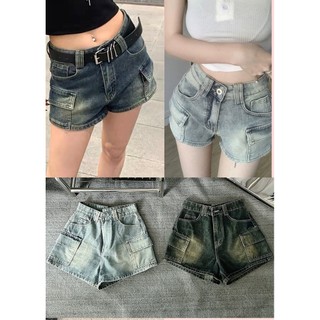 Quần Short Túi Hộp Nữ Bigsize Lưng Cao Màu Rêu Dơ MS 1098 TC shop Jeans