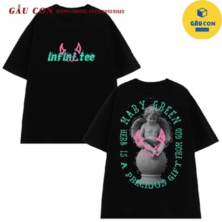 Áo thun INFINITEE Fni0650B, Thun 100% Cotton - form rộng Unisex.