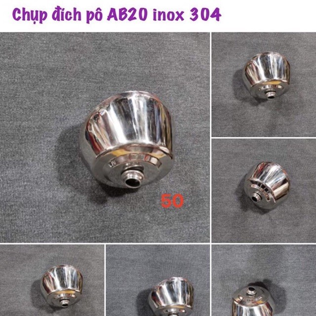 Chụp đuôi pô AB airblade 2020-2021 INOX TeenTop