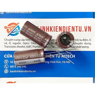 Tụ hoá aishi 33uf 450v 13x25mm