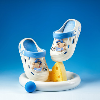 Cheerful Mario Dép sục chéo gấu bóng chày cho trẻ em hoạt hình dép cross  bánh mì cho bé gái giày Unisex nữ