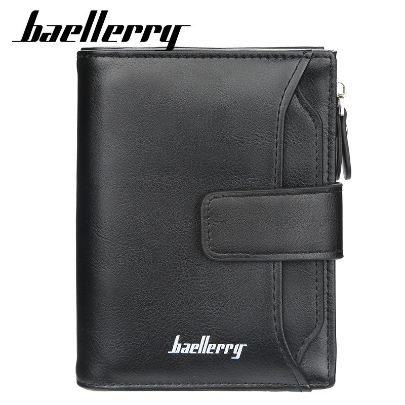 Baellerry phiên bản Hàn Quốc của ví dây kéo nhiều thẻ dung lượng lớn ngăn kéo thời trang bằng lái xe ví ngắn nam