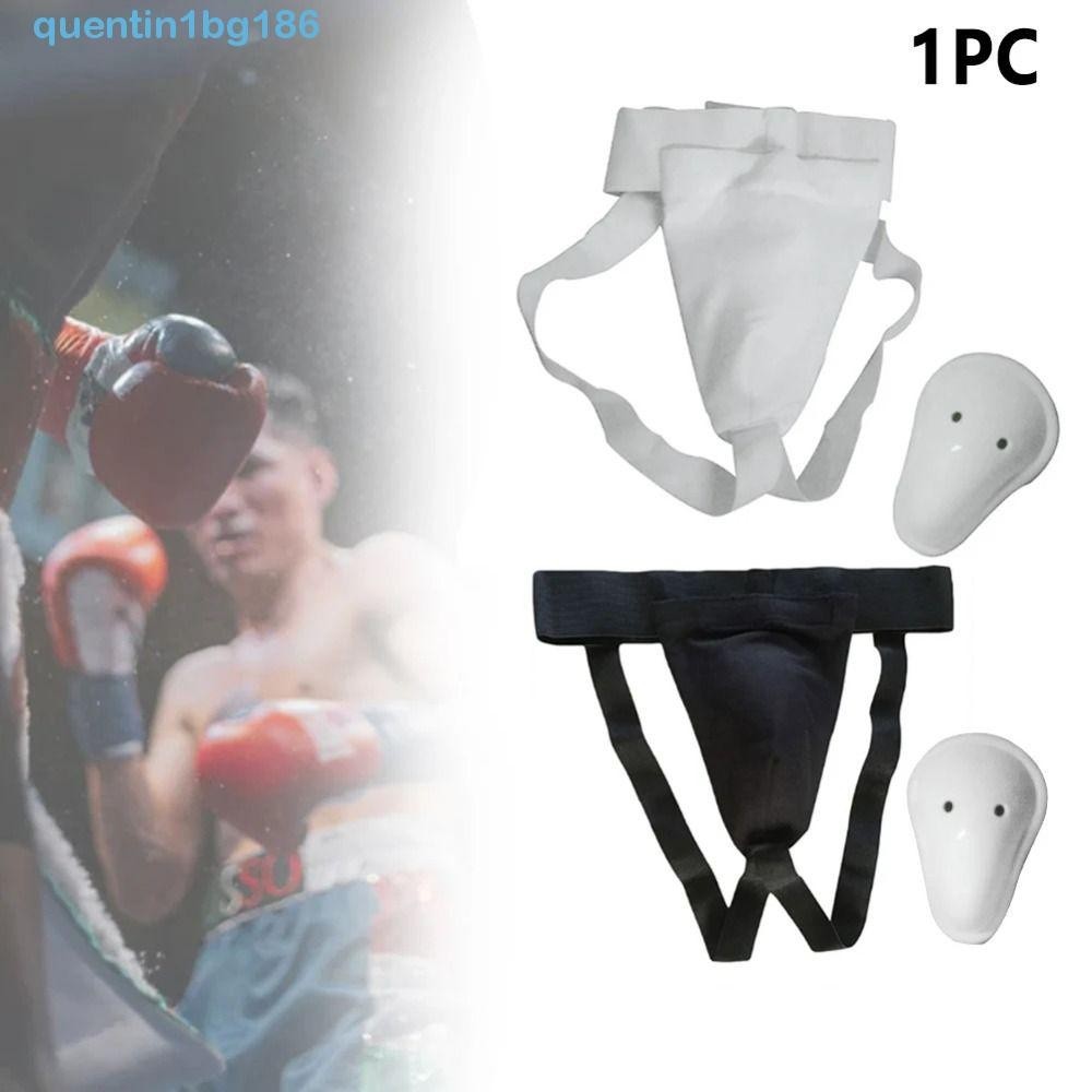 Quentin1bg Boxing Đáy, Bảo vệ thể thao Jockstrap Hỗ trợ Cúp an toàn đấm bốc, Karate Punching Kick Ban nhạc đàn hồi chuyên nghiệp Groin Guard Bóng đá bóng chày