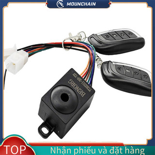 Mounchain không cần chìa khóa báo động trộm từ xa khóa điện không dây báo động xe máy chống rung báo động cảm biến chuyển động báo động