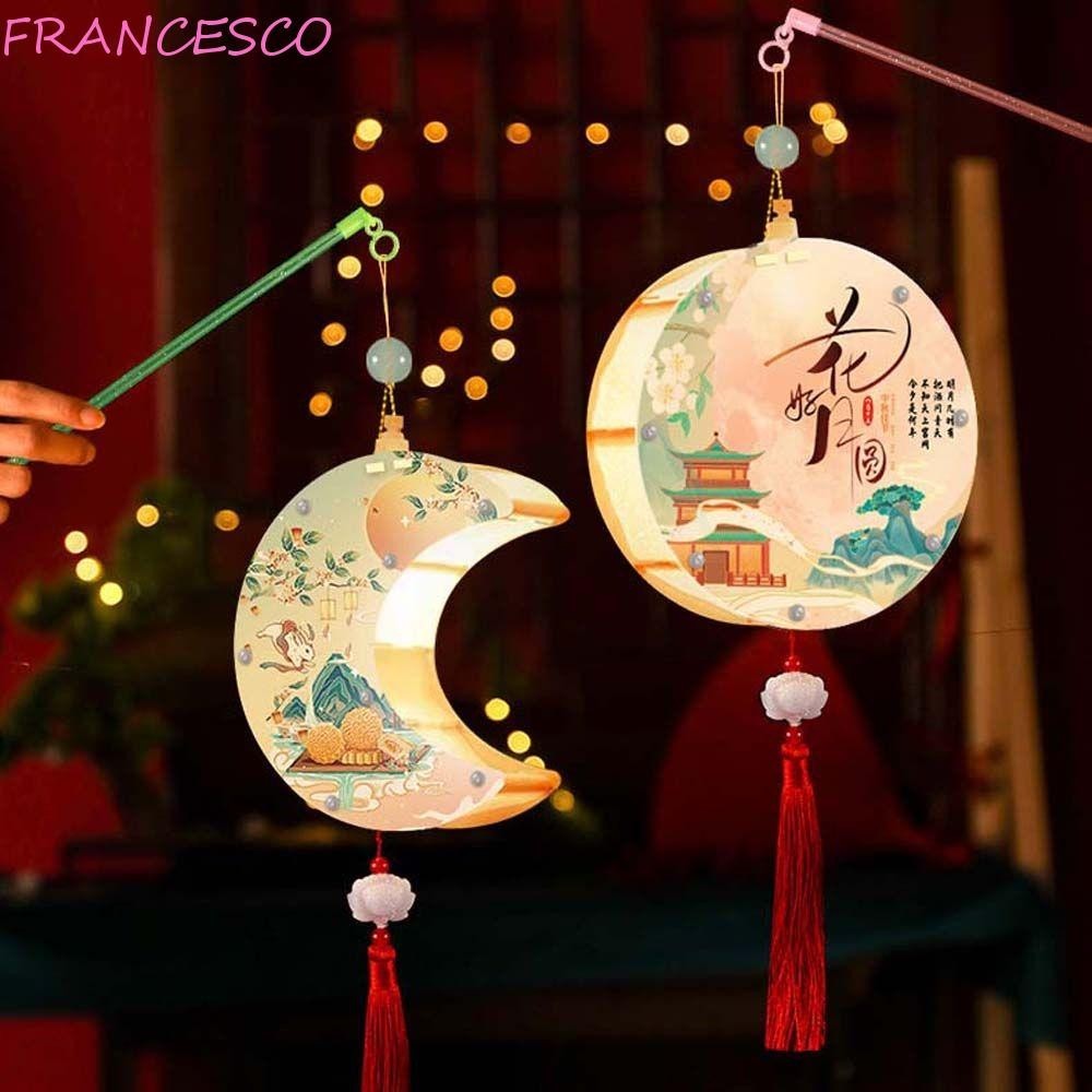 Francesco Giữa Mùa Thu Đèn Lồng Sinh Nhật Trẻ Em Quà Tặng Trung Quốc Trung Thu DIY Tay Thủ Công Hoạt Hình Động Vật Lễ Hội Mặt Trăng Đèn Lồng