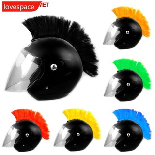 Lovespace xe máy mũ bảo hiểm tóc giả cuttable trang trí mũ bảo hiểm trang trí cockscomb cho motocross full face off road mũ bảo hiểm tóc dán l3r8