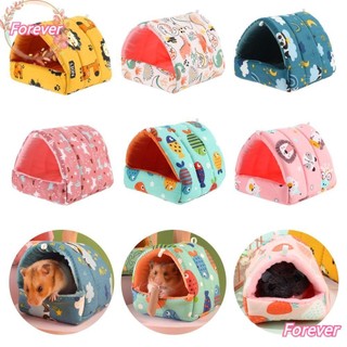 Giường Ngủ Mini Mềm Mại Thoải Mái Nhiều Màu Sắc Giữ Ấm Mùa Đông Cho Hamster/Thỏ/Sóc/Sóc