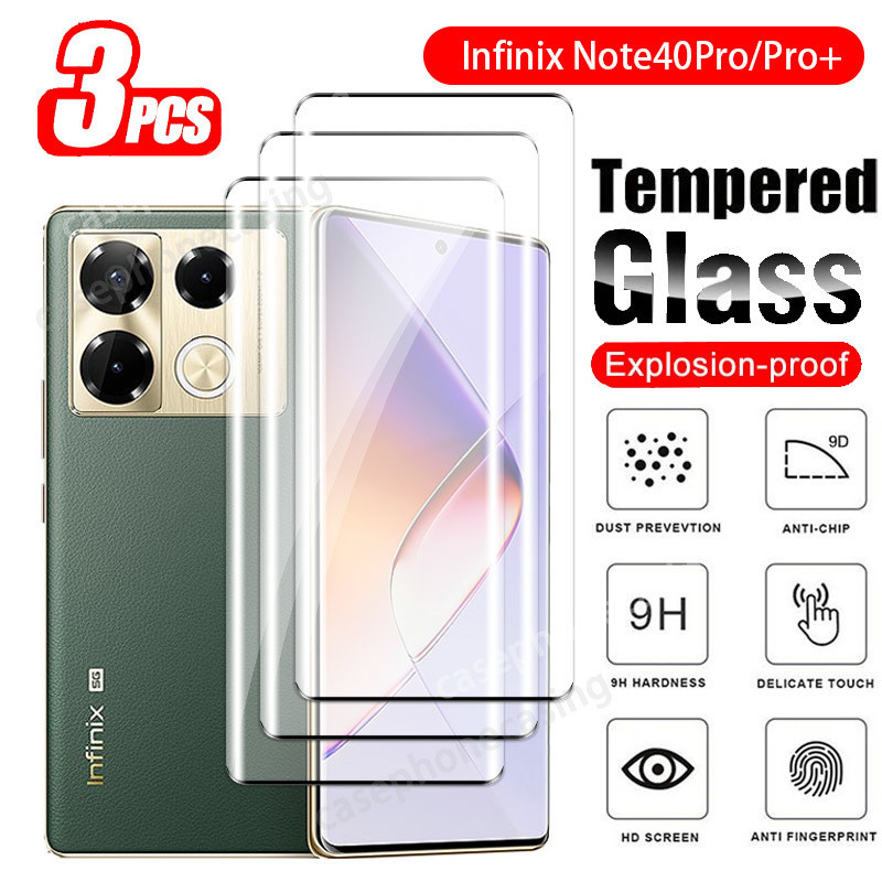 Dành Cho Infinix Note 40 Pro Note40 40Pro Note40Pro + 4G 5G 2024 Bảo Vệ Màn Hình Cong Chống Trầy Xước Độ Cứng 9H Chống Trầy Xước Full Cover Kính Cường Lực HD Clear View Phim Bảo Vệ