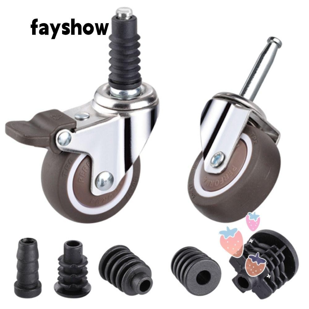 Fay Caster Nắp Cao Su, ABS Tắt Tiếng Xe Đẩy Bánh Xe, Vali Bánh Xe Phần Cao Su Thay Thế Caster Chèn Tay áo