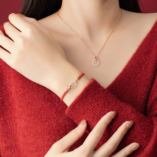 May Mắn Cá Koi S925 Bạc Chalcedony Vòng Tay Nữ Thời Trang Phù Hợp Với Phong Cách Zircon Vòng Tay ins Phong Cách Khóa An Toàn Vòng Tay