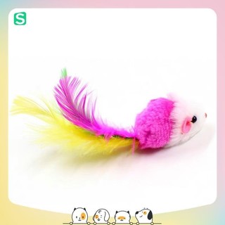 Chuột lông vũ đồ chơi cho mèo🐹
