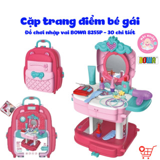 Đồ chơi hướng nghiệp nhập vai bowa 8255p - cặp trang điểm bé gái 2in1 - mộc nhiên