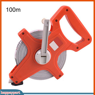 Happaypart| 30m / 50m / 100m di động mở cuộn số liệu quy mô nylon băng thước thước đo dụng cụ