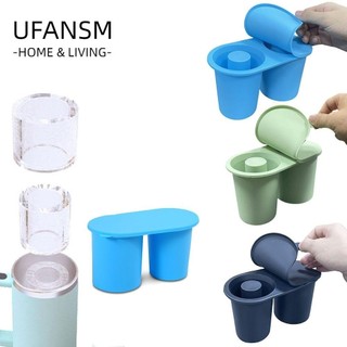 UFANSM Khay đá viên, Khuôn đá silicon có thể tái sử dụng, Máy làm đá hình trụ bằng silicon, Máy làm đá Cocktail nước trái cây cho / Cốc cốc đựng cốc 30-40 oz
