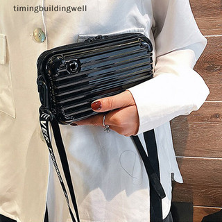 Twvn Đơn Giản Nhẹ Hộp Túi Unisex Hợp Thời Trang Cứng Túi Đeo Vai Vỏ Dây Kéo Màu Trơn Nam Nữ Túi QDD