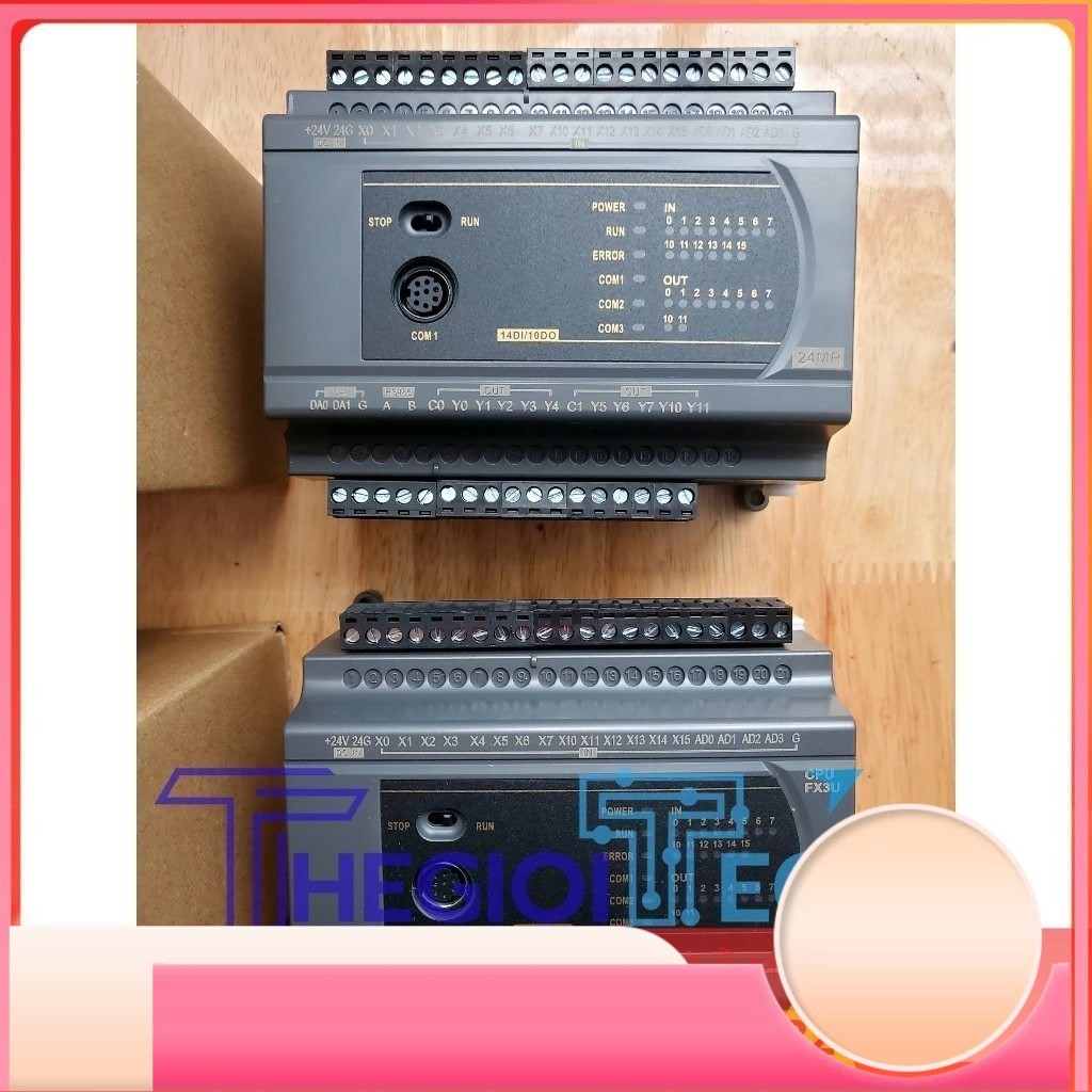 Board PLC Mitsubishi FX3U-24MR/MT, FX3U-20MR/MT/MRT | Điều Khiển Công Nghiệp | 6ADC/2DAC, Modbus RTU