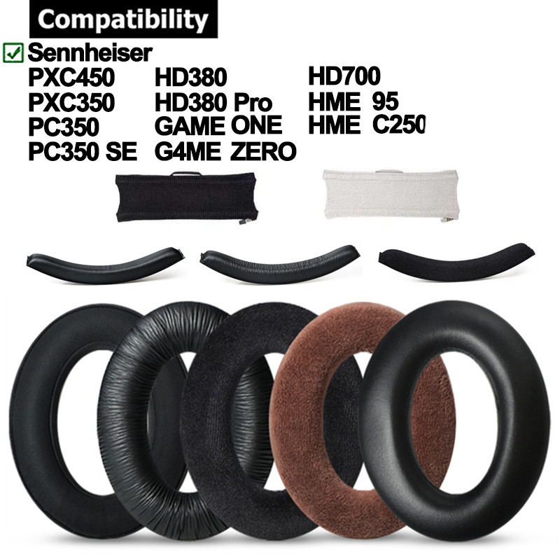 Miếng Đệm Tai Đệm Cho Sennheiser PXC450 PXC350 PC350 / SE HD380-Pro HD700 HME95 HMEC250 GAME ONE G4M
