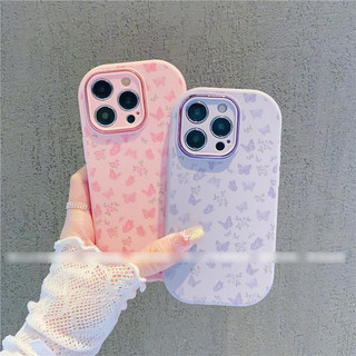 Thích hợp cho iPhone 16 / 11 / 12 / 13 / 14Pro / 15 Pro Max Apple X Xr Xs Max 7 8 Plus, phụ kiện ốp điện thoại mềm thời trang bướm, chống rơi, chống sốc,