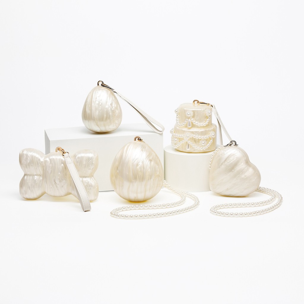 2025 Mới Một Vai Đeo Ngang Vỏ Đặc Biệt Acrylic Ăn Tối Ly Hợp