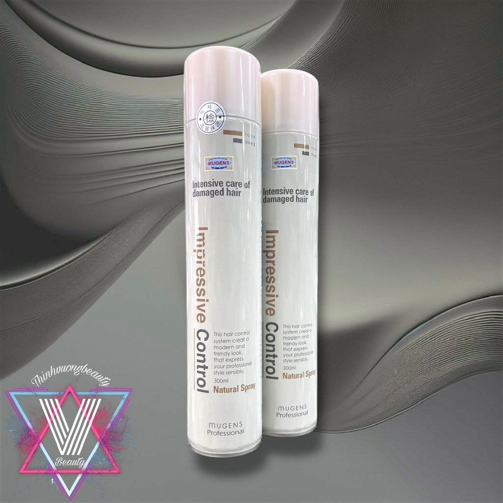 Gôm xịt tóc mềm MUGENS hàn quốc Natural Spray Tạo phồng , giữ sóng xoăn, bảo vệ màu cho tóc