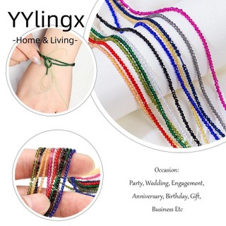 YYlingx Ngọc Hồng Lựu Tự Nhiên 2mm 13 Kiểu Dùng Làm Trang Sức DIY|Vòng cổ Thời Trang Dài 38cm|Làm Vòng Tay
