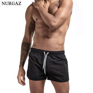 Nurgaz quần short thể thao đi biển lướt sóng ba phần tư cho nam