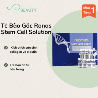 Tế Bào Gốc Ronas Stem Cell Solution Phục Hồi Dưỡng Da Hỗ Trợ Sẹo, Thâm - Hộp 10 Lọ xanh
