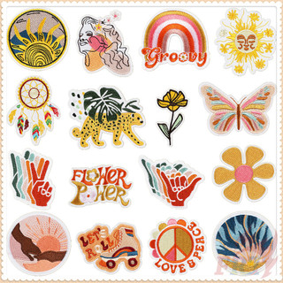 1pc ❀ bohemia. miếng vá ủi nghệ thuật chữa lành ❀ sticker ủi thêu hoạ tiết ngộ nghĩnh