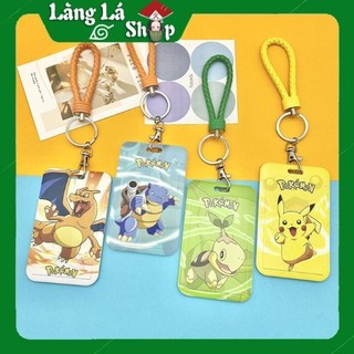 Dây Đeo đựng Thẻ Học Sinh, Sinh Viên và các loại thẻ khác in hình Anime Manga Pokemon - Bửu bối thần kì