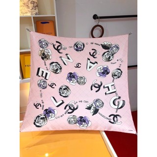 Mới cao cấp thương hiệu thiết kế vòng cổ camellia in hình khăn vuông lụa khăn choàng nữ khăn choàng đầu cổ khăn tóc khăn choàng và quấn nữ khăn cổ khăn choàng vuông