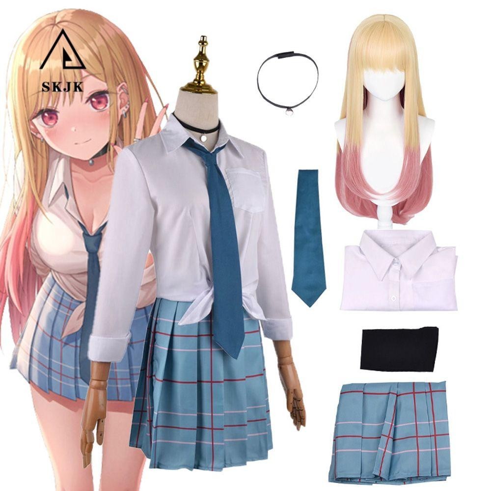 Skjk Anime Váy Kawaii Gothic Bộ Đồng Phục Cosplay JK