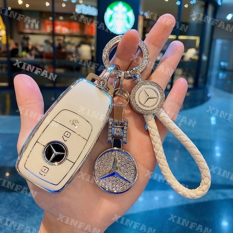 Xinfan Vỏ chìa khóa Mercedes Benz A Class B Class C Class E Class S Class EQC GLA GLB GLC GLE GLE GL