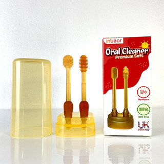 Set Rơ Lưỡi Và Bàn Chải Đánh Răng Inbear FITOLABS Chất Liệu Silicon An Toàn Cho Trẻ Sơ Sinh