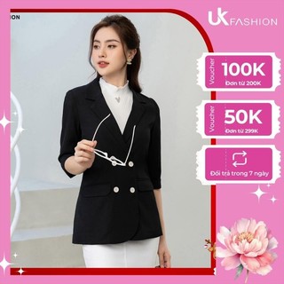 Áo vest nữ  UK Fashion kiểu Hàn Quốc tay lỡ, chất vải đẹp, nhiều màu , Thời trang công sở NKSM2208002