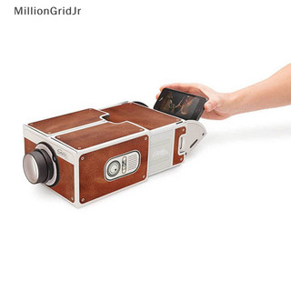 Mlg DIY Máy Chiếu 3D Tông Mini Điện Thoại Thông Minh Máy Chiếu Ánh Sáng Mới Lạ Có Thể Điều Chỉnh Điện Thoại Di Động Máy Chiếu Rạp Chiếu Phim JR