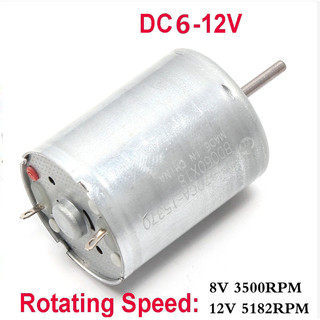 Dc 6-12V RF-370 Động Cơ Với Tốc Độ Cao Tắt Tiếng Động Cơ Điện Cho Máy Bay Mô Hình Aeromodelling DIY 8V 3500RPM 12V 5182RPM