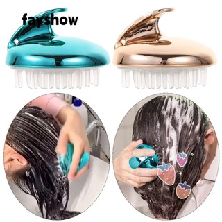 Bàn Chải Silicone Gội Đầu Mát Xa Da Đầu Giảm Căng Thẳng Nhiều Màu Sắc